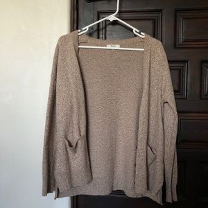 Tan cardigan sweater